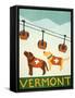 Vermont Ski Patrol Choc-Stephen Huneck-Framed Stretched Canvas