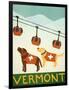 Vermont Ski Patrol Choc-Stephen Huneck-Framed Premium Giclee Print