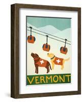 Vermont Ski Patrol Choc-Stephen Huneck-Framed Giclee Print