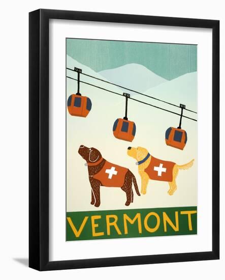 Vermont Ski Patrol Choc-Stephen Huneck-Framed Giclee Print