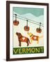 Vermont Ski Patrol Choc-Stephen Huneck-Framed Giclee Print