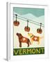 Vermont Ski Patrol Choc-Stephen Huneck-Framed Giclee Print