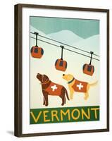 Vermont Ski Patrol Choc-Stephen Huneck-Framed Giclee Print