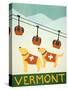 Vermont Ski Patrol Yellow-Stephen Huneck-Stretched Canvas