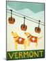 Vermont Ski Patrol Yellow-Stephen Huneck-Mounted Giclee Print