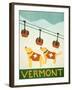 Vermont Ski Patrol Yellow-Stephen Huneck-Framed Giclee Print