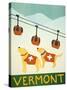 Vermont Ski Patrol Yellow-Stephen Huneck-Stretched Canvas