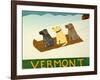 Vermont Sled Dogs-Stephen Huneck-Framed Giclee Print