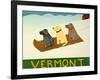 Vermont Sled Dogs-Stephen Huneck-Framed Giclee Print