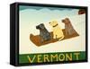 Vermont Sled Dogs-Stephen Huneck-Framed Stretched Canvas