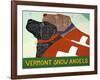 Vermont Snow Angels Black Choc-Stephen Huneck-Framed Giclee Print