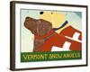 Vermont Snow Angels Choc Yell-Stephen Huneck-Framed Giclee Print