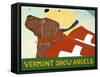 Vermont Snow Angels Choc Yell-Stephen Huneck-Framed Stretched Canvas