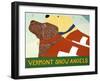 Vermont Snow Angels Choc Yell-Stephen Huneck-Framed Giclee Print