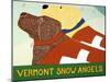 Vermont Snow Angels Choc Yell-Stephen Huneck-Mounted Giclee Print