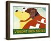 Vermont Snow Angels Yellow And Springer-Stephen Huneck-Framed Giclee Print