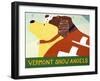 Vermont Snow Angels Yellow And Springer-Stephen Huneck-Framed Giclee Print