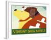 Vermont Snow Angels Yellow And Springer-Stephen Huneck-Framed Giclee Print