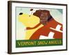 Vermont Snow Angels Yellow And Springer-Stephen Huneck-Framed Giclee Print