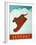 Vermont Snowboard Choc-Stephen Huneck-Framed Giclee Print