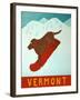 Vermont Snowboard Choc-Stephen Huneck-Framed Giclee Print