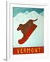 Vermont Snowboard Choc-Stephen Huneck-Framed Giclee Print