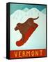 Vermont Snowboard Choc-Stephen Huneck-Framed Stretched Canvas