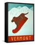 Vermont Snowboard Choc-Stephen Huneck-Framed Stretched Canvas