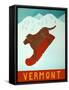 Vermont Snowboard Choc-Stephen Huneck-Framed Stretched Canvas