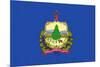 Vermont State Flag-Lantern Press-Mounted Premium Giclee Print