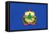 Vermont State Flag-Lantern Press-Framed Stretched Canvas