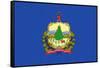 Vermont State Flag-Lantern Press-Framed Stretched Canvas