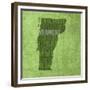 Vermont State Words-David Bowman-Framed Giclee Print