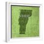 Vermont State Words-David Bowman-Framed Giclee Print