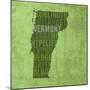 Vermont State Words-David Bowman-Mounted Giclee Print