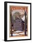 Vermont - Sugar Shack-Lantern Press-Framed Art Print