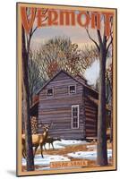 Vermont - Sugar Shack-Lantern Press-Mounted Art Print