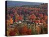 Vermont Town in the Fall, USA-Charles Sleicher-Stretched Canvas