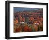Vermont Town in the Fall, USA-Charles Sleicher-Framed Photographic Print
