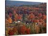 Vermont Town in the Fall, USA-Charles Sleicher-Stretched Canvas