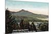 Vermont, View of Camels Hump from Central Vermont Railroad-Lantern Press-Mounted Premium Giclee Print