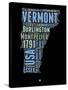 Vermont Word Cloud 1-NaxArt-Stretched Canvas