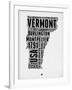 Vermont Word Cloud 2-NaxArt-Framed Art Print