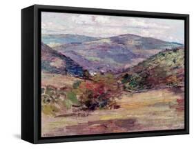 Vermont-Theodore Robinson-Framed Stretched Canvas