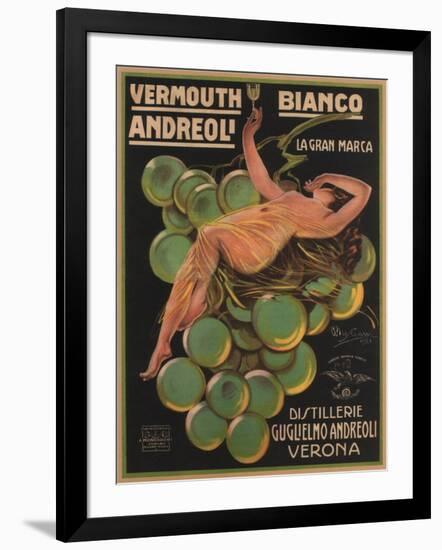 Vermouth Bianco Andreoli, 1921-Attilio Bresciani-Framed Giclee Print