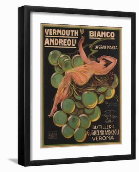 Vermouth Bianco Andreoli, 1921-Attilio Bresciani-Framed Giclee Print