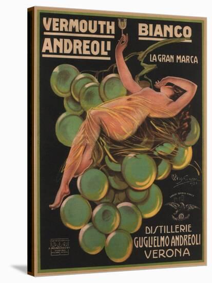 Vermouth Bianco Andreoli, 1921-Attilio Bresciani-Stretched Canvas