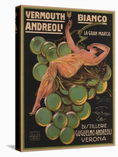 Vermouth Bianco Andreoli, 1921-Attilio Bresciani-Stretched Canvas