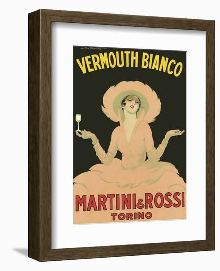 Vermouth Bianco - Martini & Rossi - Torino (Turin), Italy-Marcello Dudovich-Framed Art Print