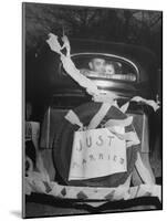 Vern Tobias and His Wife Eleanor, Leaving Home After Their Wedding-Sam Shere-Mounted Photographic Print